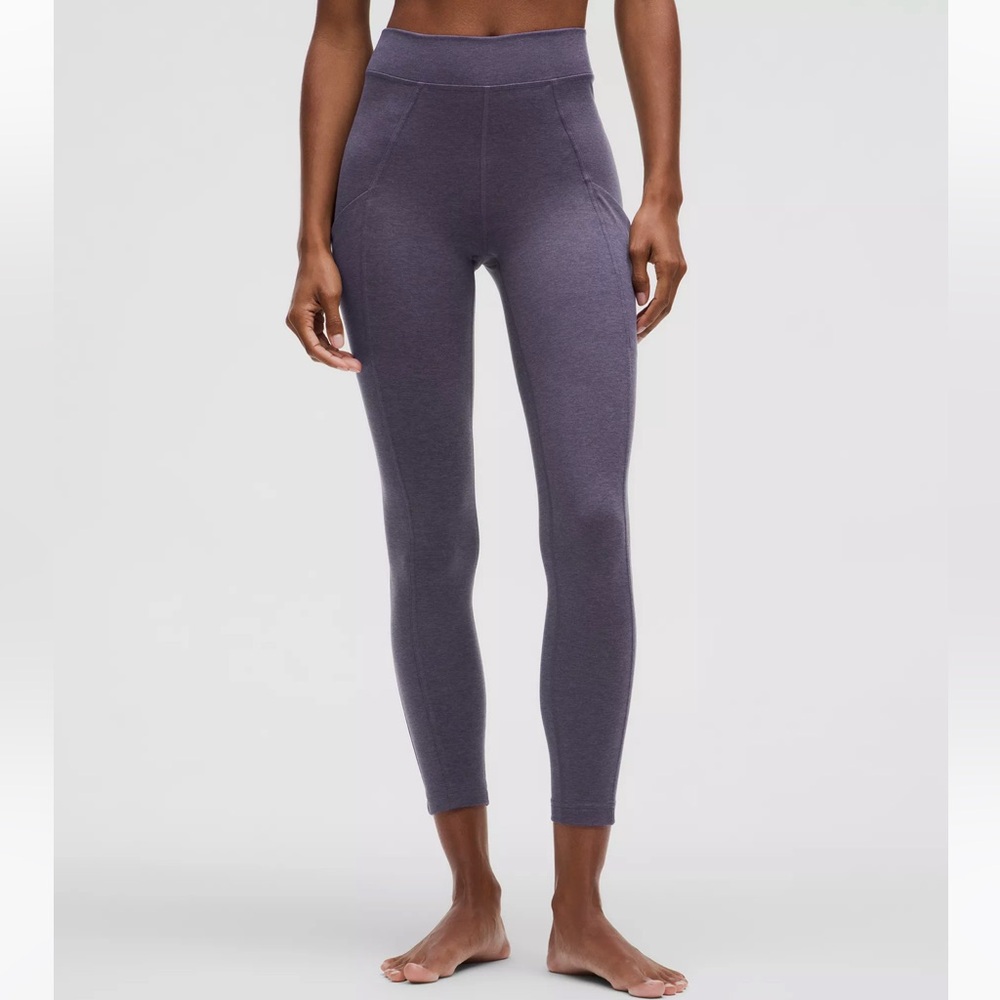 NWOT lululemon Soft Suedey High Rise Tights in Nightfall size 8